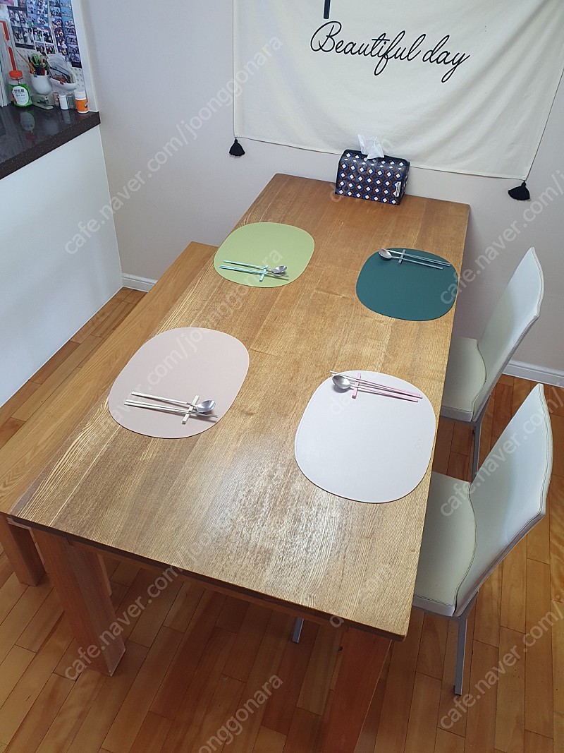물푸레나무 애쉬원목 식탁 테이블 데코룸벤치 일룸콘의자