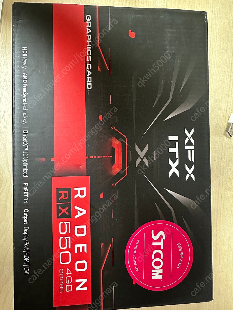 XFX RX550 4G 그래픽 카드 팝니다.(플루이드모션 사용함)