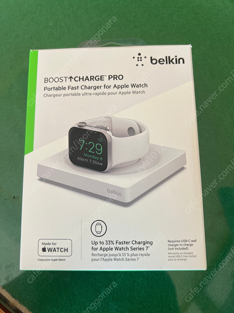 벨킨 Belkin Apple Watch 충전기 고속 충전