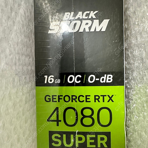 이엠텍 RTX 4080 SUPER 블랙스톰 미개봉 신품