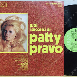 LP ; patty pravo - tutti i successi di patty pravo 패티 프라보 60년대 이탈리아 여성 보컬 음반 엘피