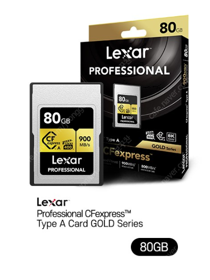 [미개봉] 렉사 Professional CFexpress Type A 메모리카드, 80GB