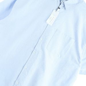 (XL) 브랜드빈티지 반팔셔츠 남방 새상품 연블루 무지 솔리드