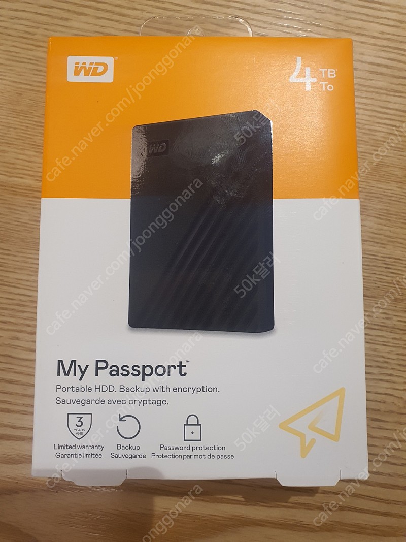 wd my passport 4TB 미개봉상품