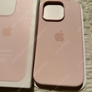 아이폰14 프로 정품 실리콘 케이스 핑크