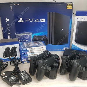 플레이스테이션 4 프로 1TB 게임CD 6개 PS4 VR 풀박스