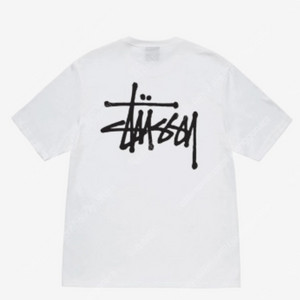스투시 베이직 스투시 티셔츠 화이트 2023 M, L, XL (미개봉 새상품)