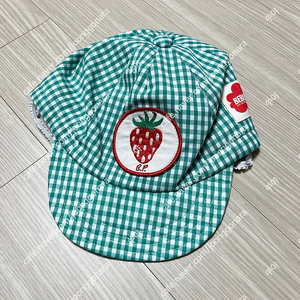 베베드피노 딸기 체크 모자