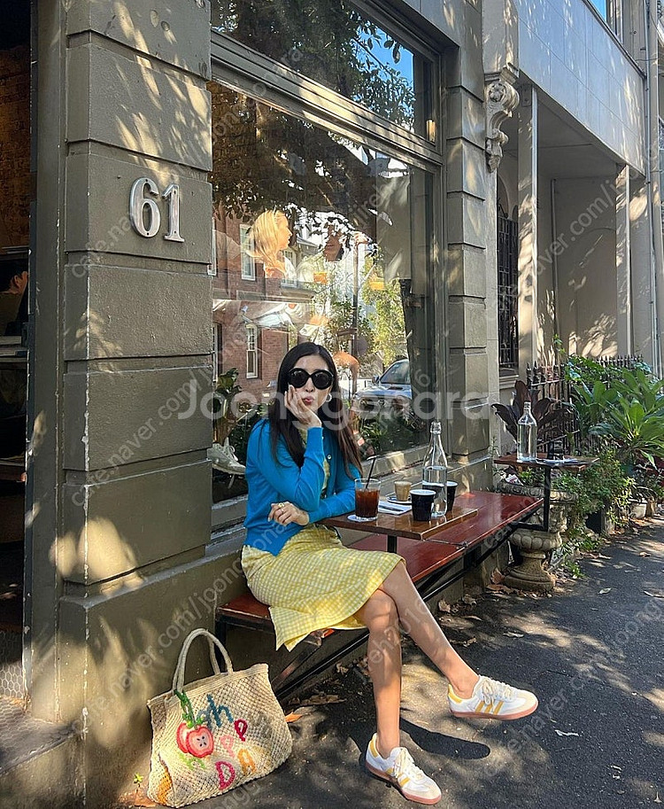 코스모폴리탄줄라이 가디건 (24신상, 오늘받음,블루)--1