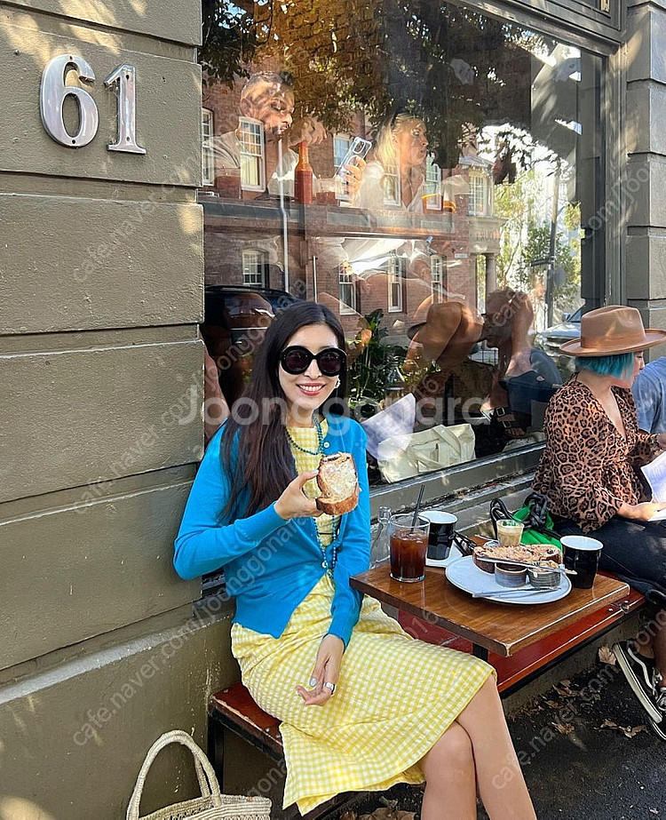 코스모폴리탄줄라이 가디건 (24신상, 오늘받음,블루)--2