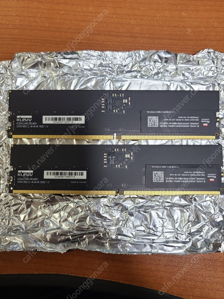 ESSENCORE KLEVV DDR5-5600 CL46 16GB * 2개 일괄판매