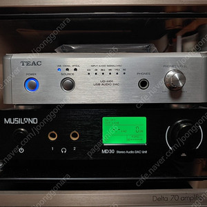 MUSILAND(뮤질랜드) MD30 / TEAC(티악) UD-H01 dac 판매합니다