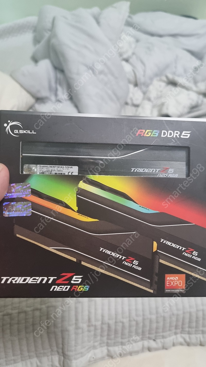 지스킬 트라이던트 rgb ddr5 6000mhz 16g*2 팝니다