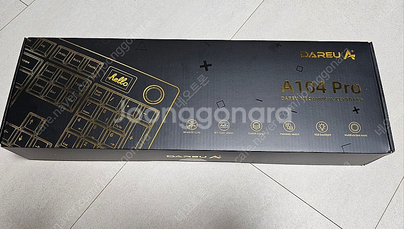 (미개봉) 다얼유 A104 PRO 아이스블루 저소음리니...--0