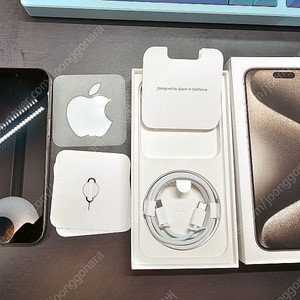 [급매]아이폰 15프로 맥스 512g (네츄럴 티타늄)애플케어플러스&풀박스!