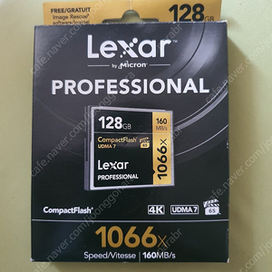 Lexar 메모리카드 1066x 128gb