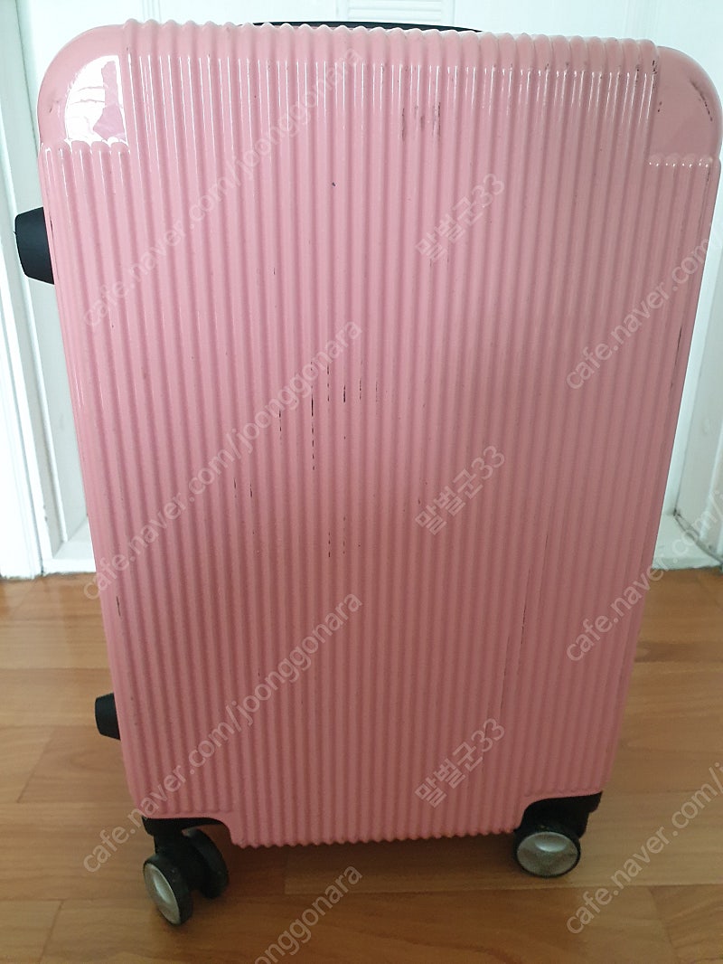 여행용 소형 가방 캐리어 하드케이스 (핑크색) (자물쇠)