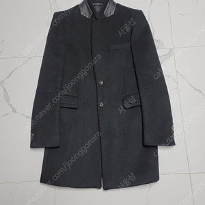 시스템옴므 양가죽 차이나카라 헤비울 코트 자켓 105 판매합니다 .