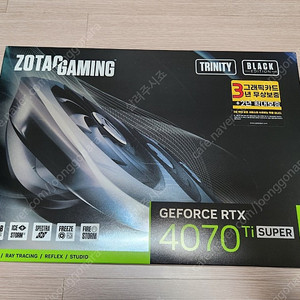 그래픽카드 ZOTAC TRINITY RTX 4070 Ti SUPER 16GB