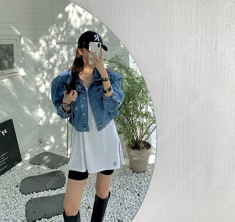 드하우 크롭 청자켓 새상품 이미지