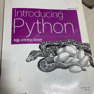 처음 시작하는 파이썬 (introducing python)