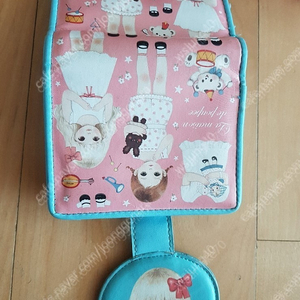 귀여운 일러스트 아이그림 중지갑