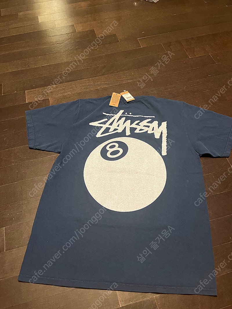 M 스투시 8볼 피그먼트 다이드 반팔 (네이비) (미개봉) (새상품) (Stussy 8 Ball Pigment Dyed T-Shirt Navy)