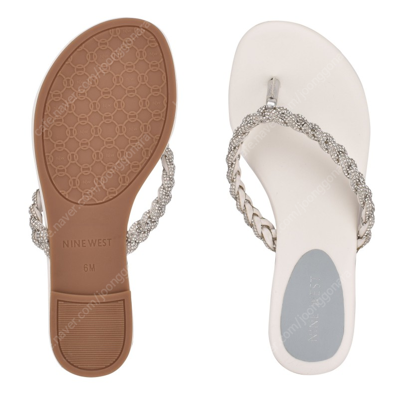 나인웨스트 쪼리 7M사이즈 (230-235) Tinee Flat Slide Sandals 새상품. 여성 쪼리 샌들