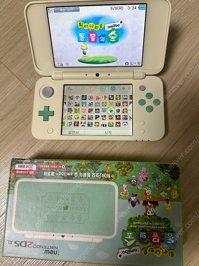 new 닌텐도 2ds xl 동물의숲에디션팝니다