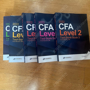 CFA Level 1, 2 Testbank 2022 팝니다