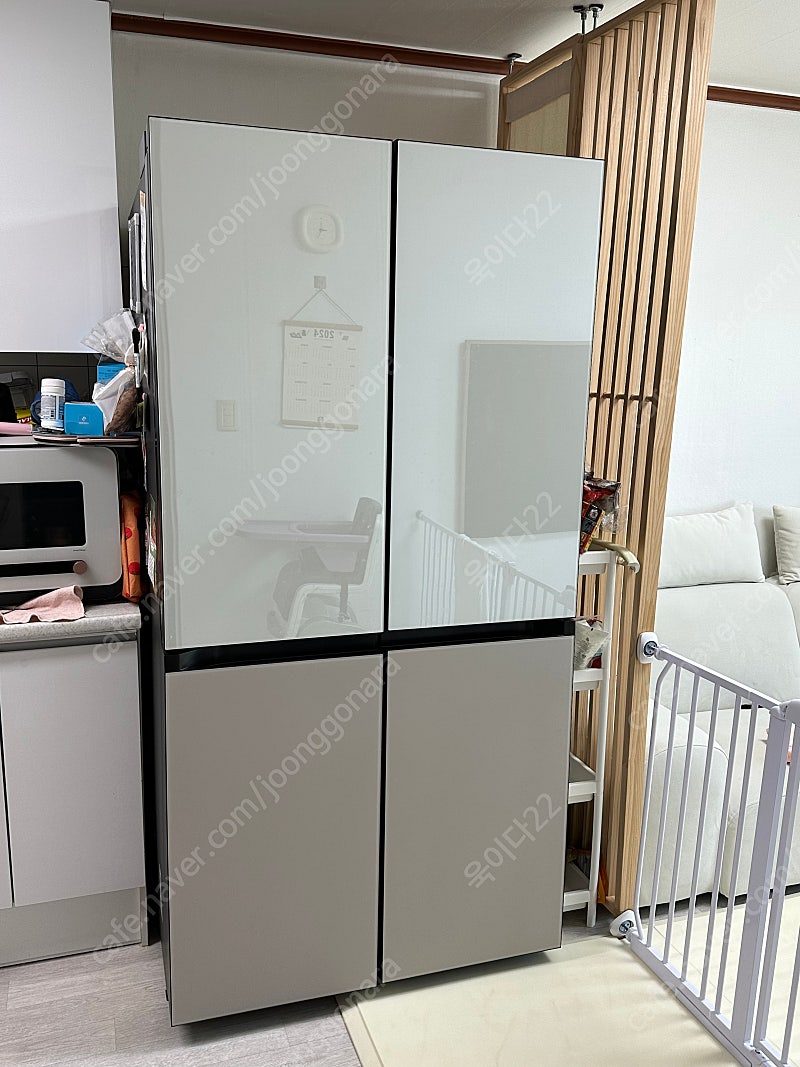 삼성 비스포크 냉장고(정수기+자동얼음생성) RF85B96W1AP