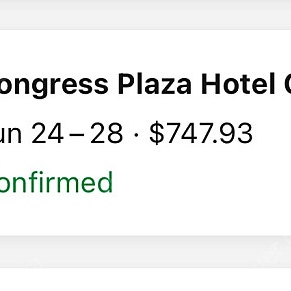 6/24-28 시카고 3성 호텔 Congress plaza hotel 양도