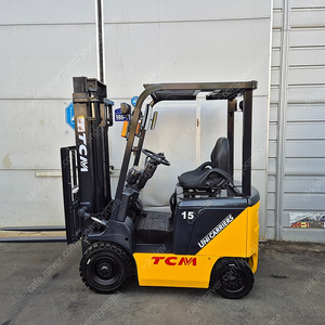 [중고지게차]TCM 전동지게차 1.5톤 타이어 신품 장착 상품베터리 AC모터장착