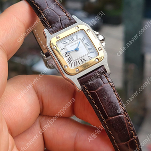 [정품] 까르띠에 여성용 산토스 18K 콤비 SM 스몰 디버클 (Cartier Santos 18K Two-Tone SM)