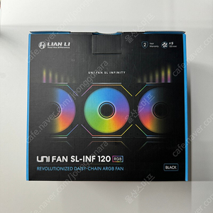 리안리 UNI FAN SL-INF 120 3팩 블랙(미개봉) 팝니다