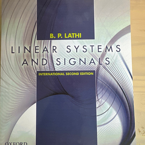 필기 없고 상태 좋은 linear systems and signals 신호및시스템 원서 팝니다 1.5만원