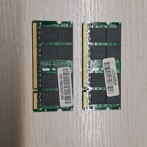 노트북용 램, 트랜샌드 메모리(Transcend DDR2 800 SO-DIMM) 정품 2G, 2개