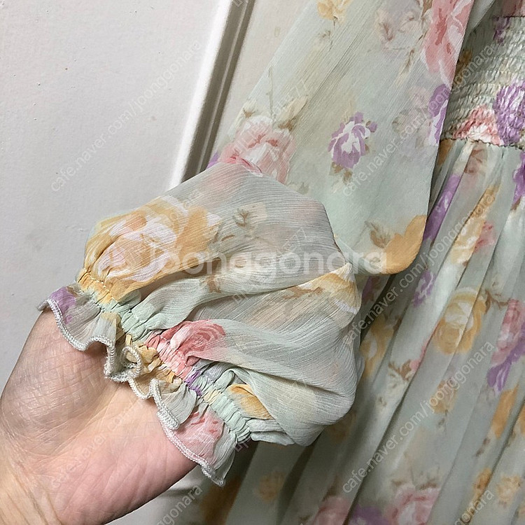리즈리사 플라워 스퀘어넥 프릴 러블리 여리여리 원피스 ...--1