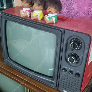 골드스타 옛날 빨강 TV