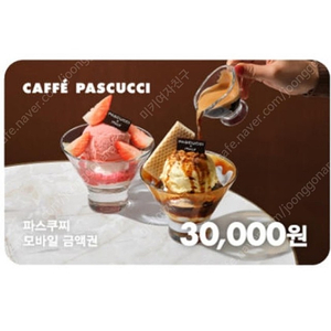 파스쿠찌 30,000원 금액권(잔액관리형)