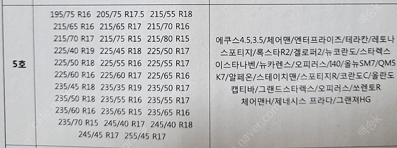 에스마 터보 스노우체인 5호