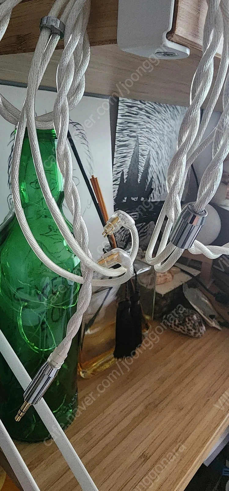 2핀 3.5 이어폰 케이블 판매합니다. 이미지