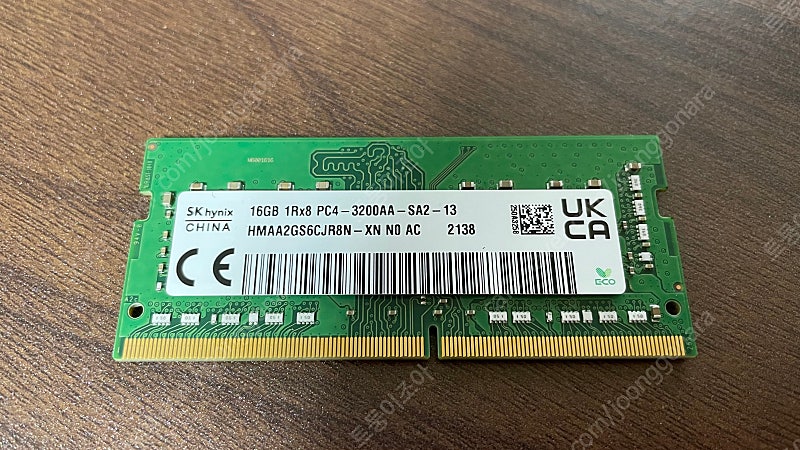 [RAM/판매] 노트북용 SK hynex DDR4 16GB PC4-3200 4만원