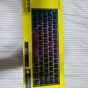 커세어 k65 rgb mini 은축