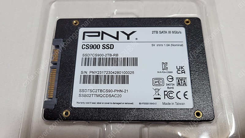 PNY CS900 2.5인치 2TB SATA SSD