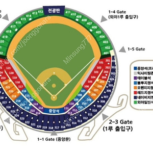 6월 1일 금요일 두산 vs Lg 중앙네이비 316블럭 2연석