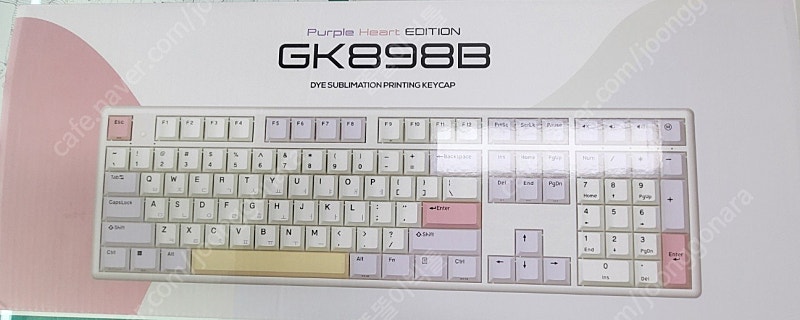 한성컴퓨터 GK898B Purple Heart Edition 염료승화 무접점 키보드