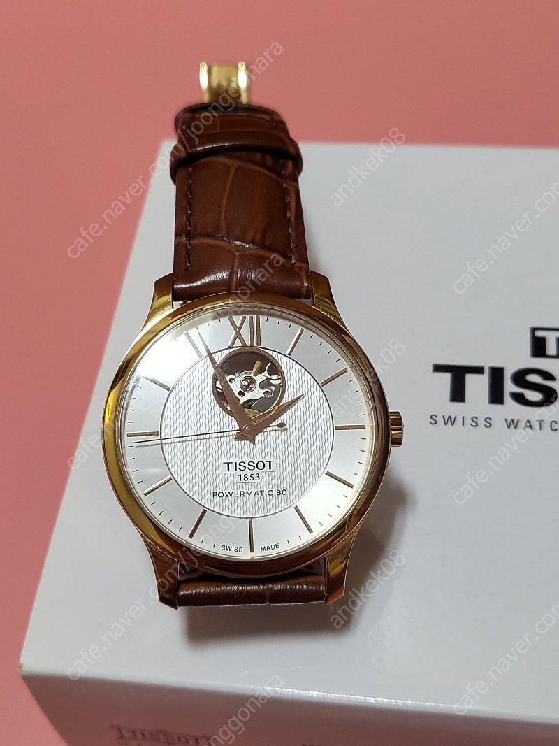 TISSOT 티쏘 트레디션 오픈하트 오토매틱 시계 판매합니다