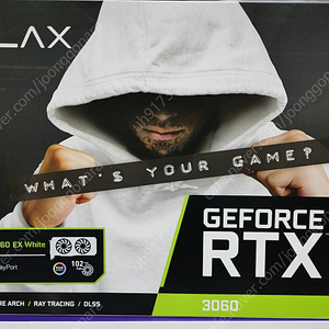 [미개봉] 갤럭시 GALAX 지포스 RTX 3060 EX WHITE OC V2 D6 12GB