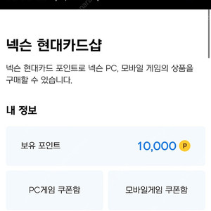 넥슨캐시 1만원